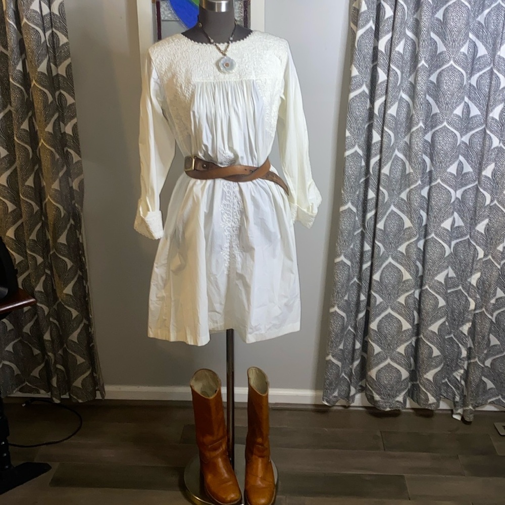 Ralph Lauren Blue Label 100% cotton embroidered dresss